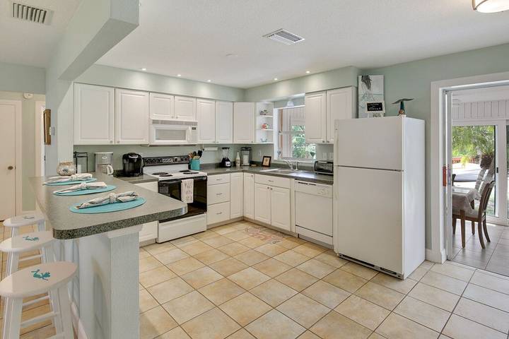 Vacation rental for 6 people, with yard and balcony, with pets in Palm Harbor