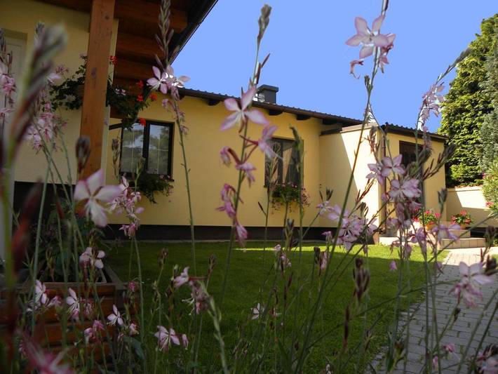 Ferienhaus für 3 Personen, mit Garten und Pool sowie Ausblick in Sollenau