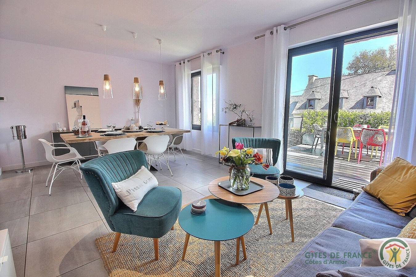 Les Oliviers in Perros-Guirec, Rosa Granitküste