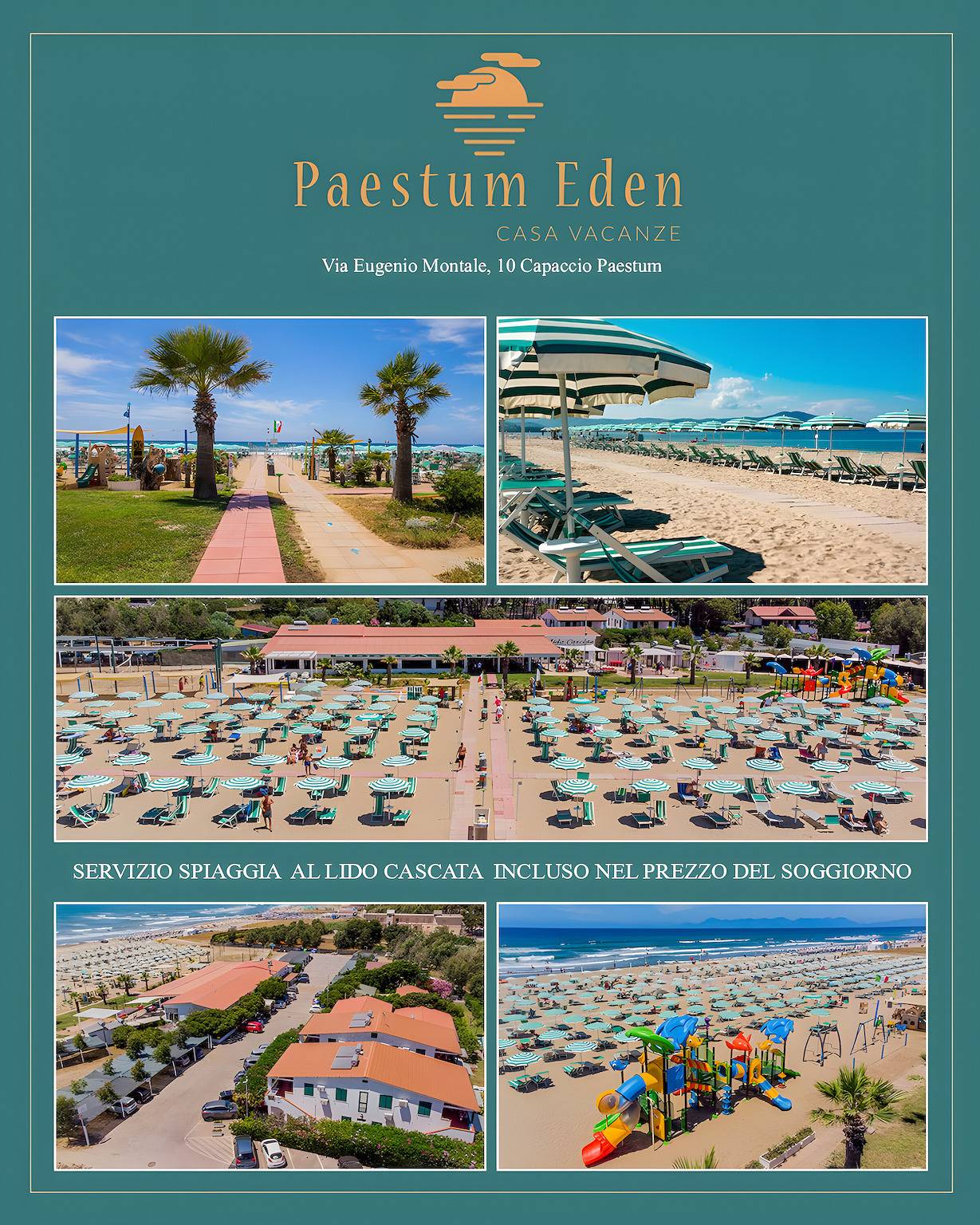 Ganze Wohnung, Ferienhaus 'Paestum Eden' mit Meerblick, Wlan und Klimaanlage in Licinella - Torre di Paestum, Cilento