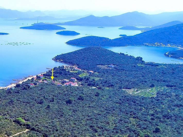 Gîte pour 2 personnes, avec terrasse, adapté aux familles à Drače