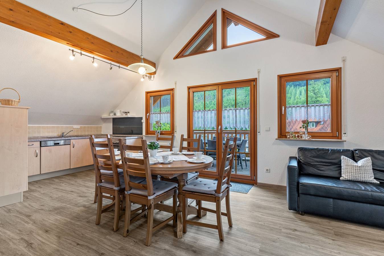 Ganze Wohnung, Ferienwohnung 'Sum' mit Bergblick, Gemeinschaftsgarten und Wi-Fi in Oberwolfach, Mittlerer Schwarzwald