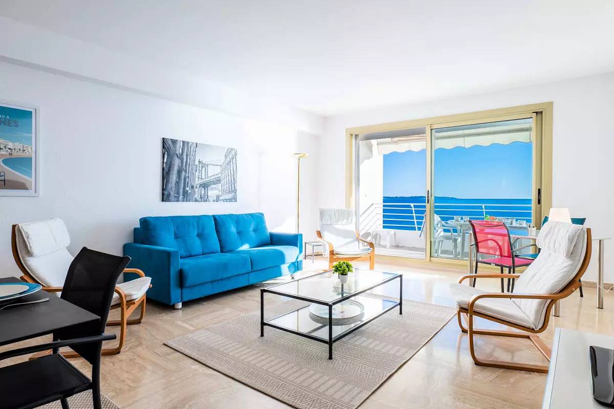 Appartement entier, Vue Mer Panoramique - 3 pièces Mouré Rouge in Cannes, Côte méditerranéenne (France)