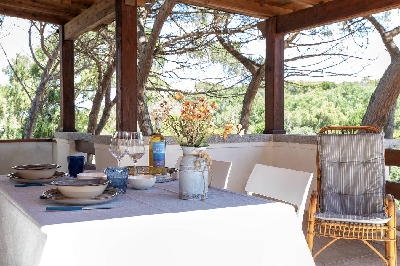 Ferienhaus 'Casa Con Terrazza' mit privater Terrasse, Wi-Fi und Klimaanlage in San Pietro a Mare, Valledoria
