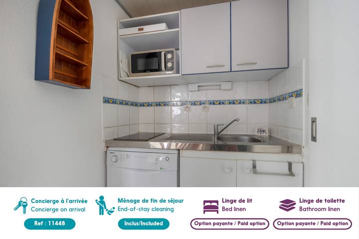 Location de vacances pour 5 personnes, avec terrasse ainsi que piscine et jardin à Saint-Michel-Chef-Chef - 4