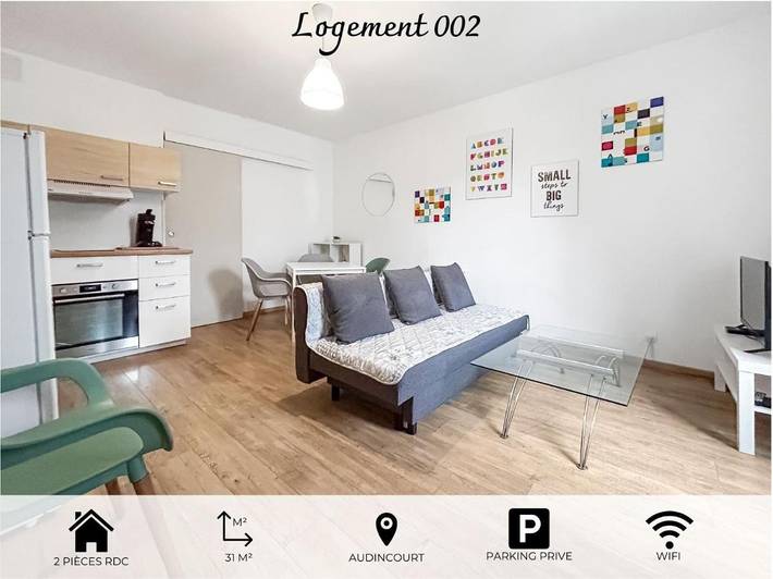 Appartement de vacances pour 4 personnes, avec jardin