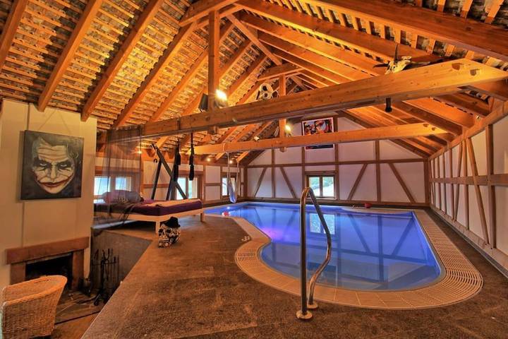 Gîte pour 8 personnes, avec piscine ainsi que vue et jardin à Le Hohwald - 4