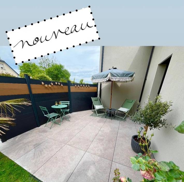 Location de vacances pour 2 personnes, avec terrasse et jardin à Plerguer