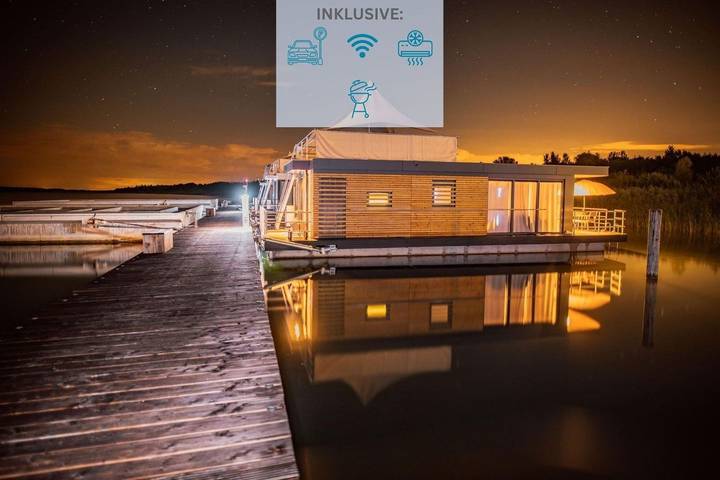Ferienhaus für 6 Personen, mit Seeblick und Garten sowie Ausblick in der Lausitz