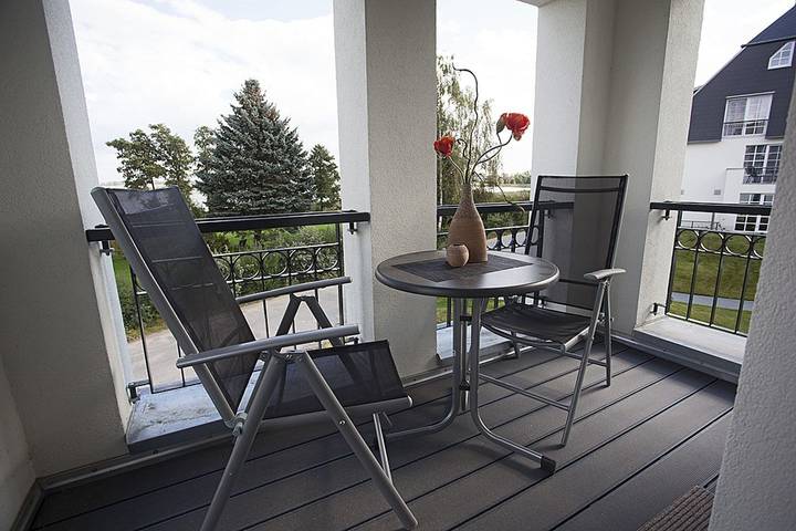 Ferienwohnung für 3 Personen, mit Balkon und Sauna sowie Seeblick in Benz - 4