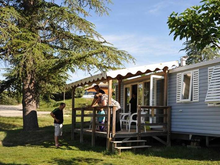 Domaine de Chadeyron - Camping et gîtes - Mobilheim 6 personen - 3 Zimmer Riviera klimatisiert 32m² in Labeaume, Ardèche