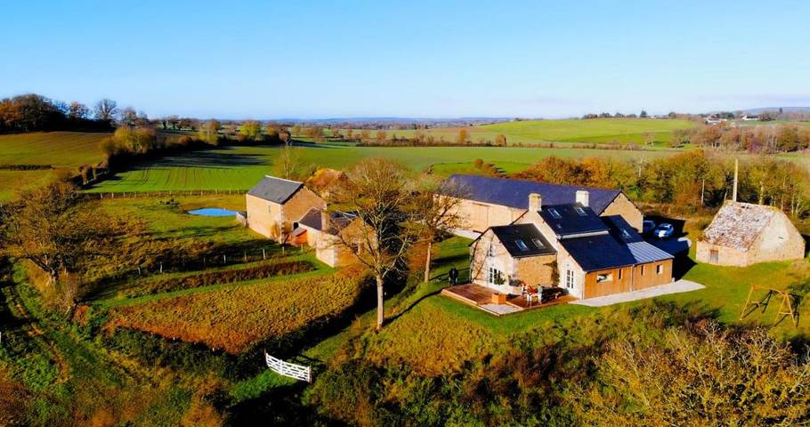 Maison de vacances pour 9 personnes, avec jardin ainsi que piscine et vue
