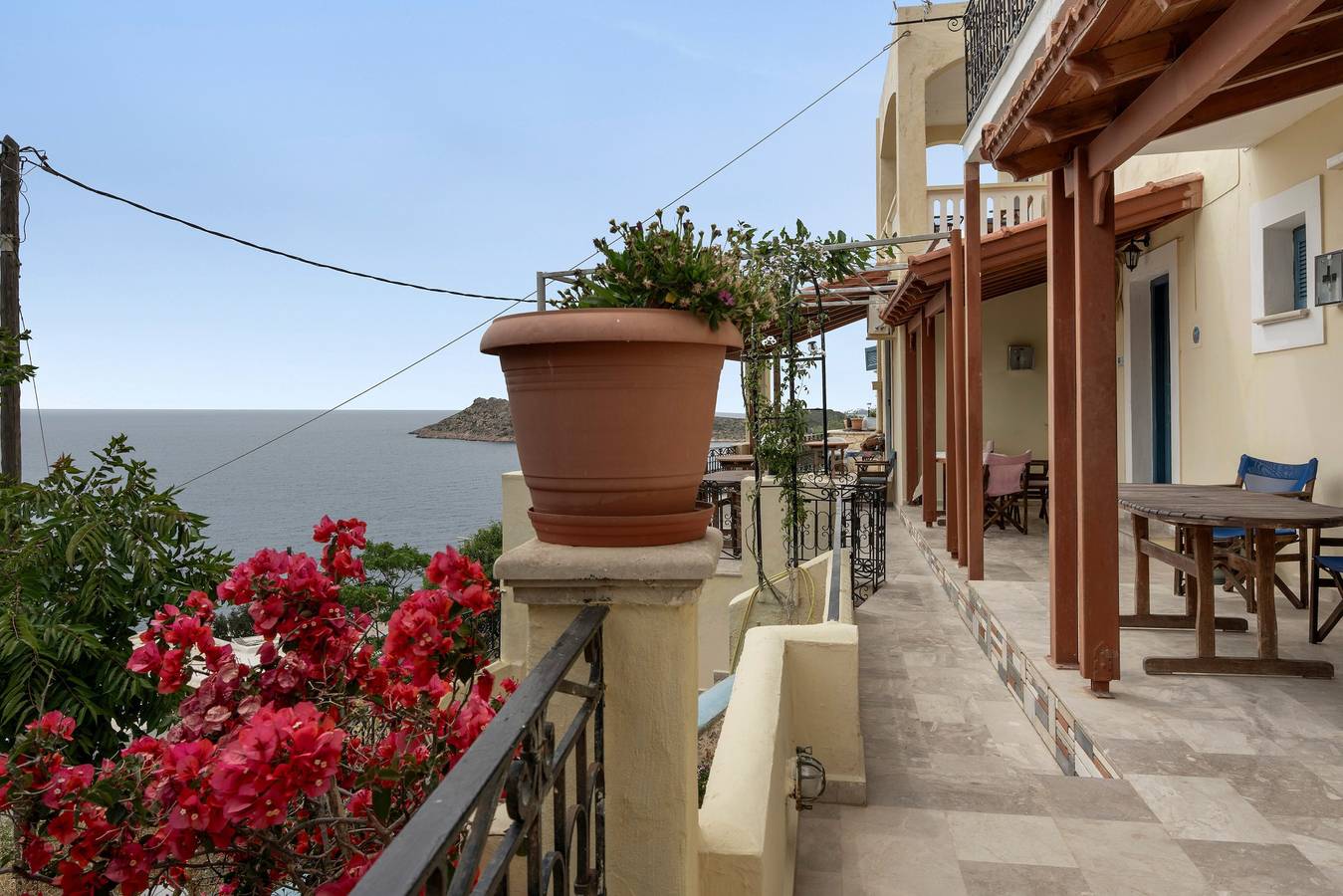 Studio entier, Studio romantique « Two Spaces » avec vue mer et coucher de soleil à Kalymnos in Myrties, Kalymnos