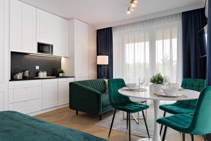 Apartahotel para 4 personas, Se admiten mascotas en Cracovia