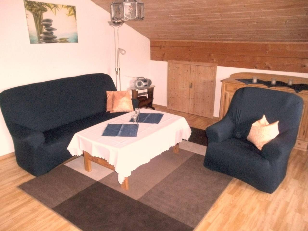 Ganze Wohnung, Dachgeschosswohnung mit toller Aussicht vom Balkon in Bad Bayersoien, Bayerische Alpen