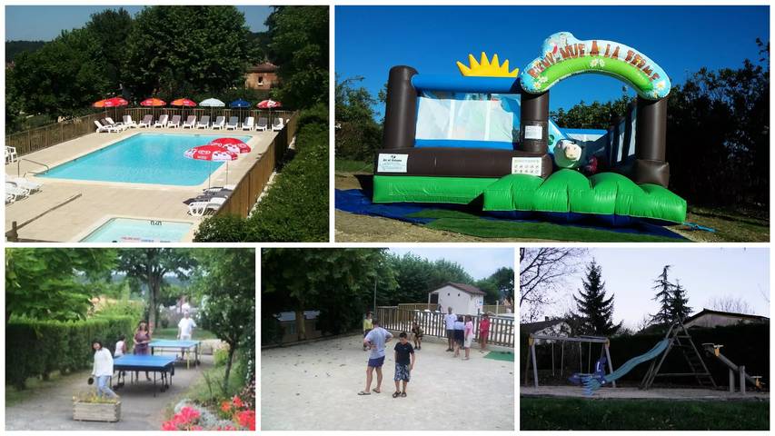 Mobil home pour 6 personnes, avec piscine ainsi que vue et terrasse, animaux acceptés à Villefranche-du-Périgord - 2