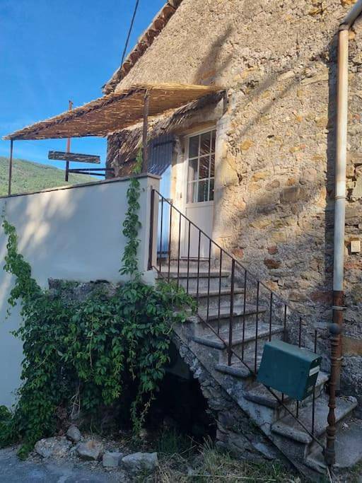 Gîte pour 2 personnes, avec terrasse ainsi que piscine et vue à Saint-Florent-sur-Auzonnet