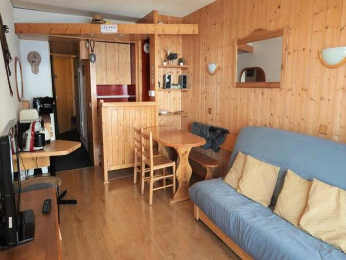 Gîte pour 4 personnes, avec balcon, adapté aux familles dans Arc 2000