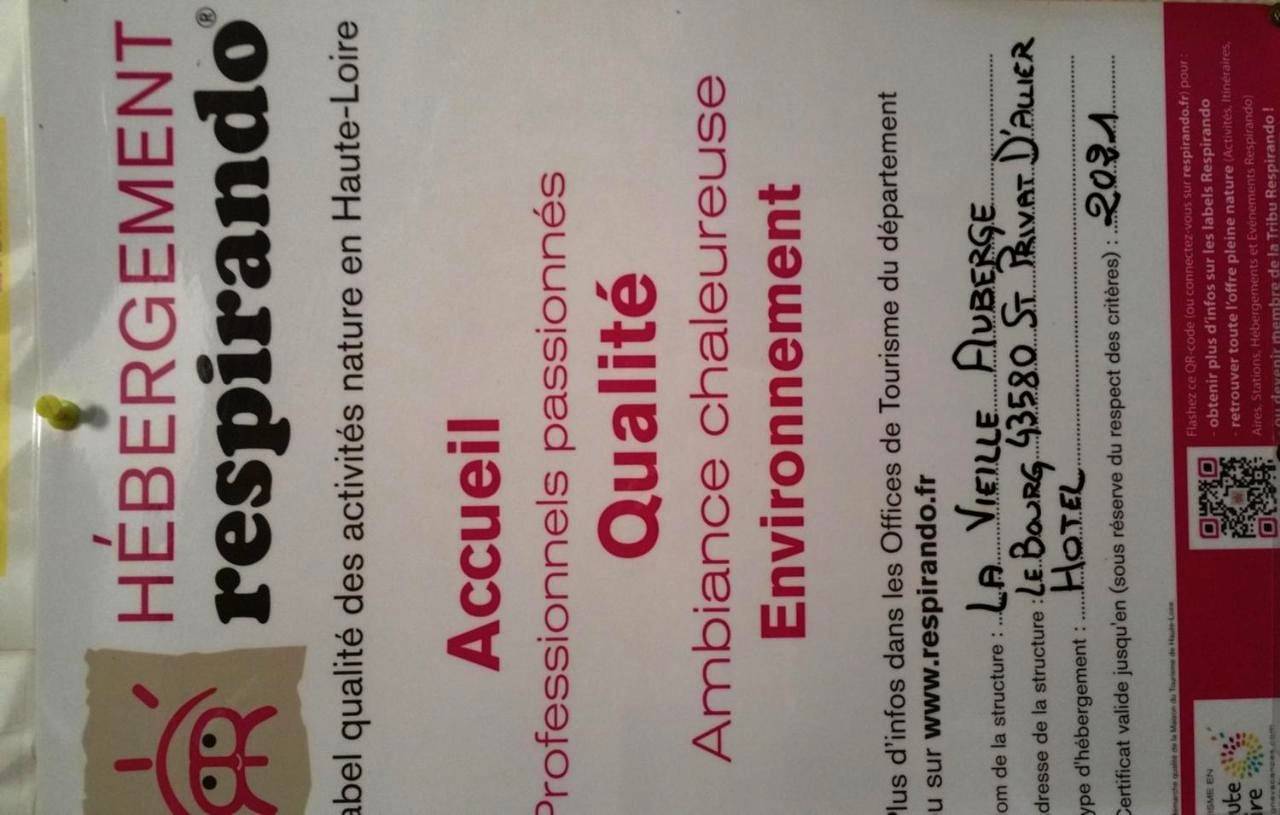 La Vieille Auberge in Saint-Privat-d'Allier, Haute-Loire