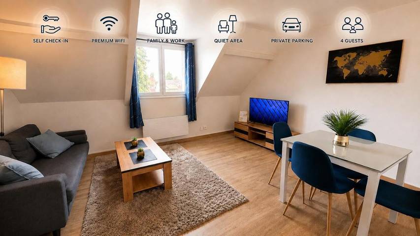 Gîte pour 4 personnes à Villeneuve-le-Comte