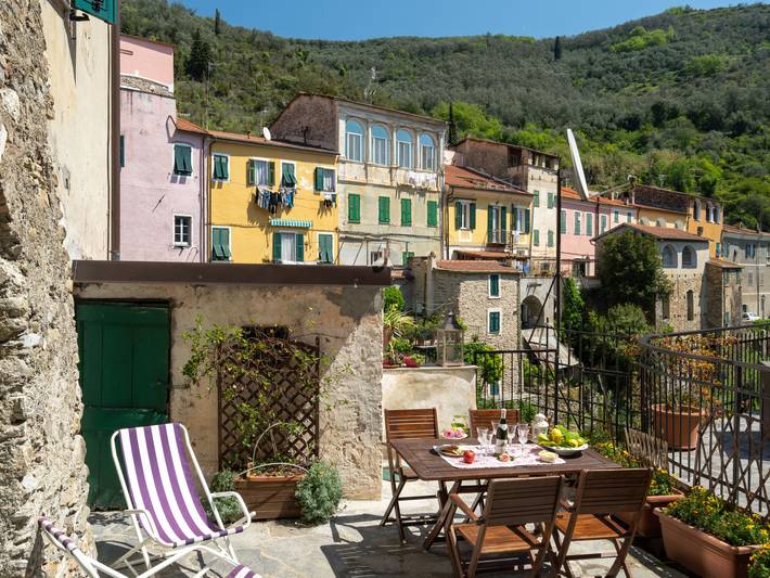 Ferienwohnung für 6 Personen, mit Terrasse in Dolcedo