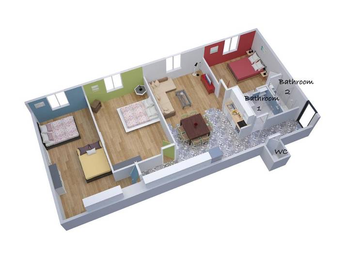 Gîte pour 8 personnes dans Gare De Marseille Saint Charles - 2