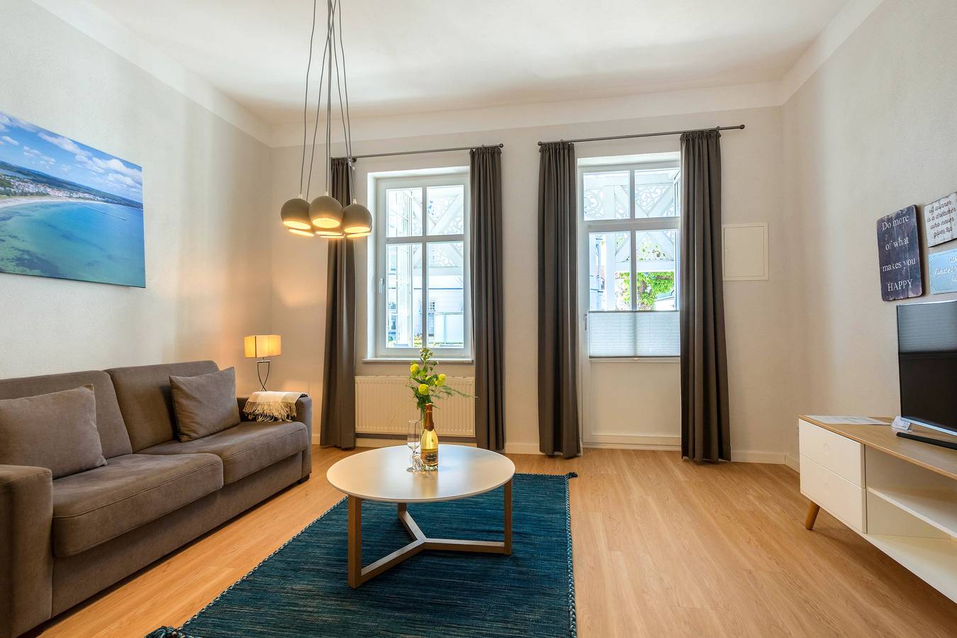 Ganze Ferienwohnung, Villa Iduna / Ferienwohnung No. 3 - Eg mit Balkon nach Süden in Ostseebad Binz, Binz