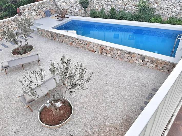 Villa pour 6 personnes, avec vue ainsi que piscine et jardin à Tisno - 2