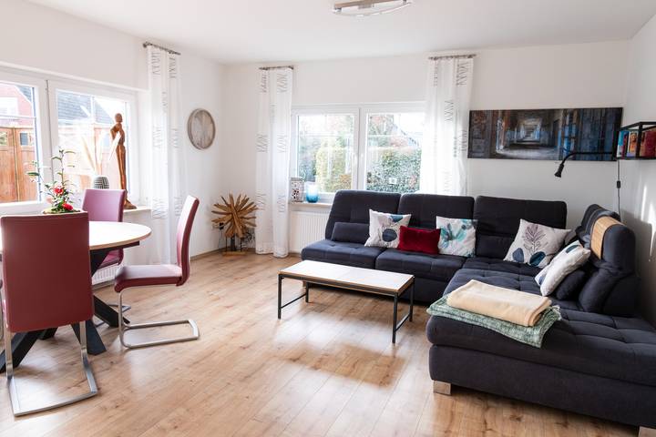 Ferienhaus für 4 Personen, mit Terrasse und Garten sowie Ausblick