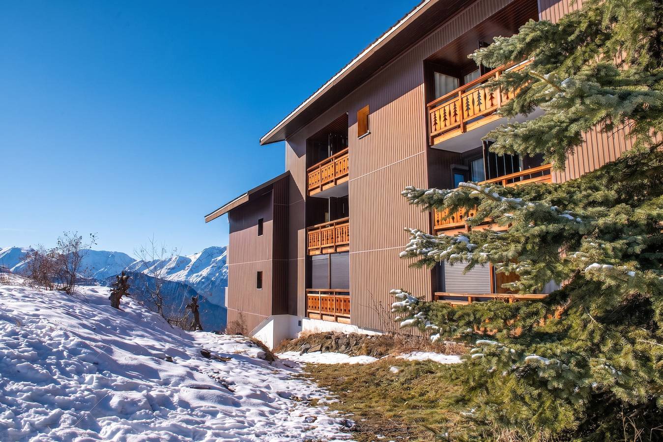 Apartamento entero, Apartamento acogedor en L'Alpe d'Huez 27 m² con vista a la montaña in Huez, Parque Nacional de los Ecrins