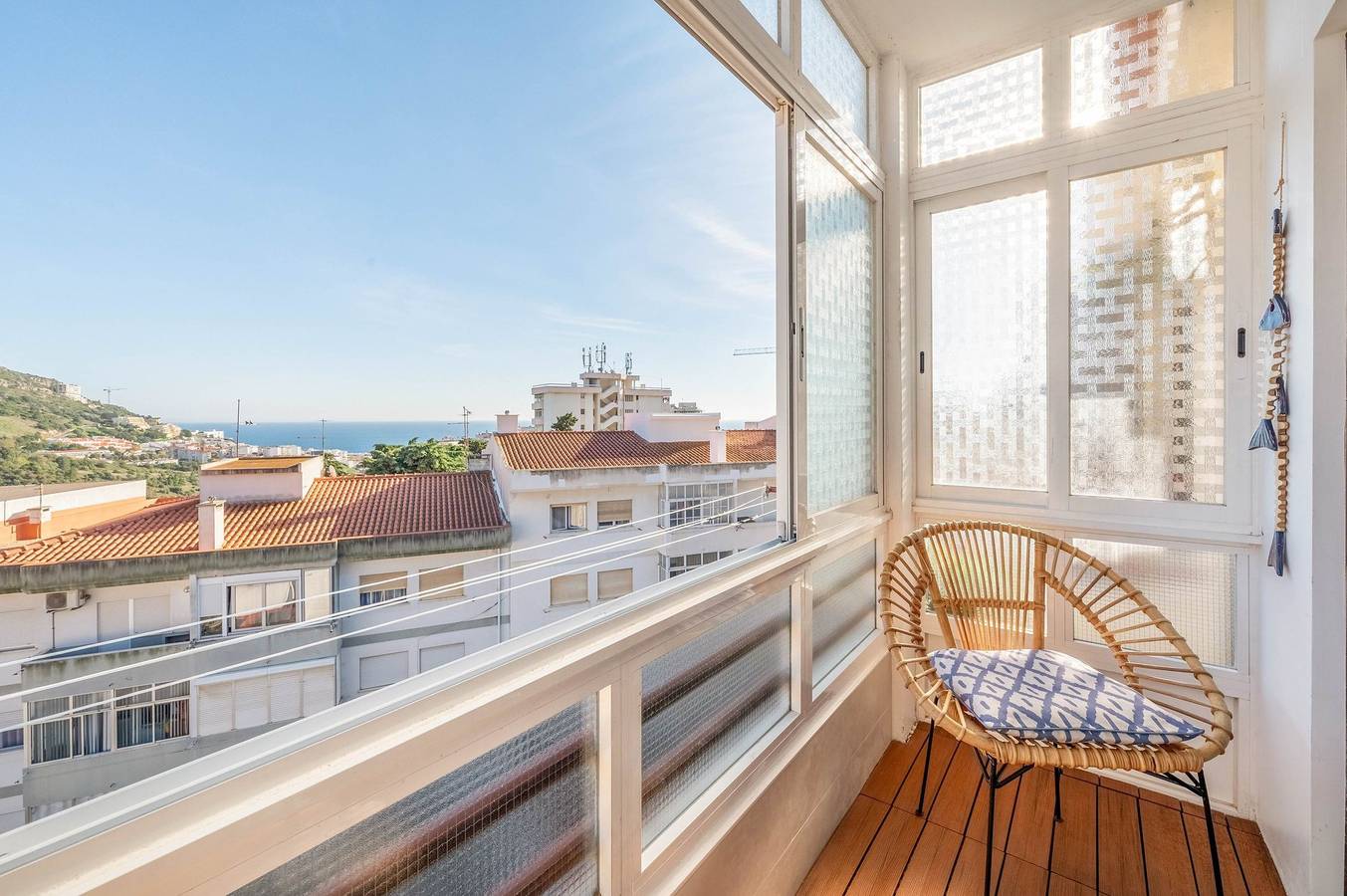 Ganze Wohnung, Ferienwohnung für 4 Personen mit Balkon in Sesimbra, Halbinsel von Setúbal