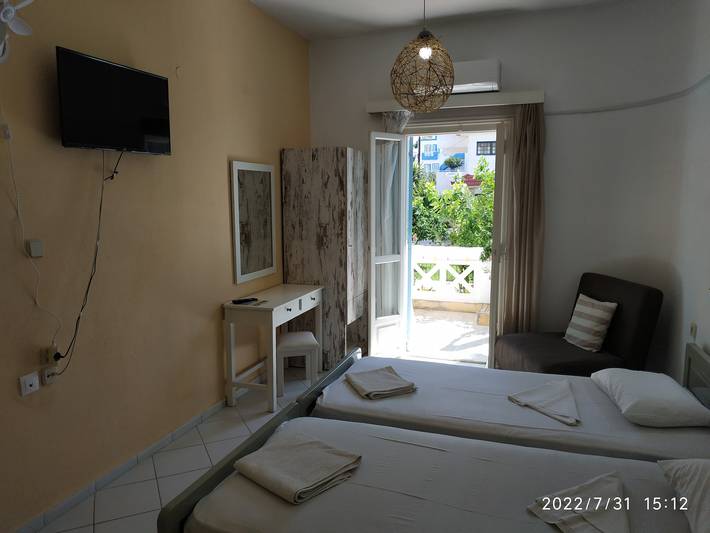 Studio pour 3 personnes, avec Balcon/Terrasse
