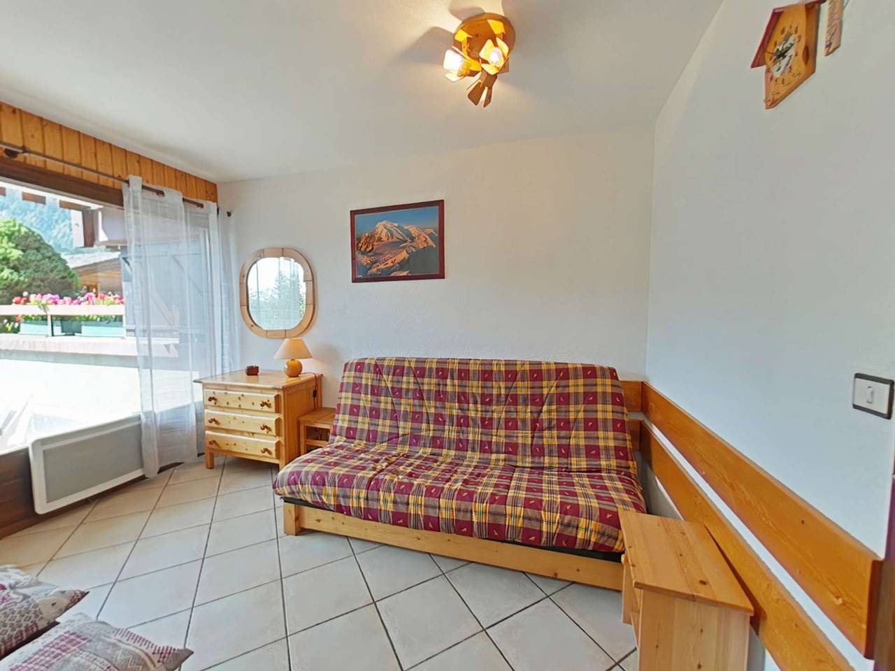 Ganzes Studio, Studio an der Piste mit Terrasse, Parkplatz und Wlan - 4 Schlafplätze in Le Grand-Bornand, Annecy und Umgebung