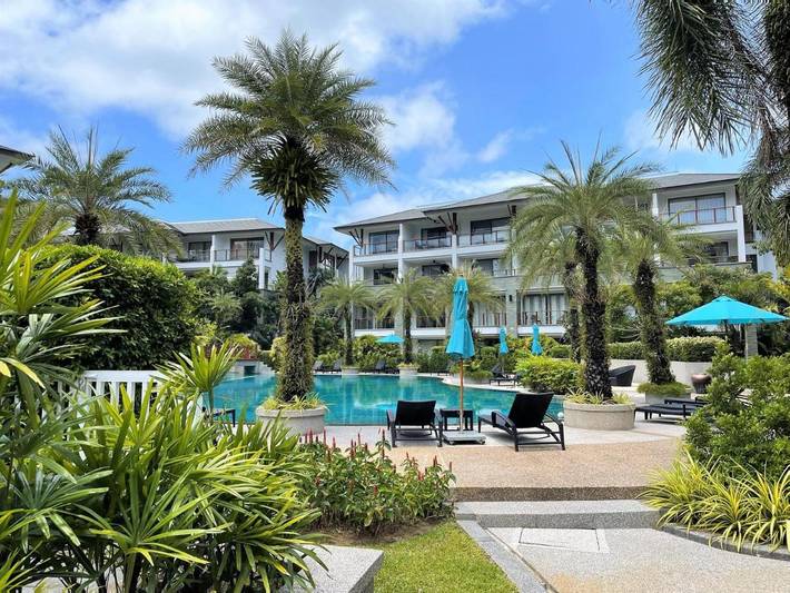 Gîte pour 4 personnes, avec jardin et piscine dans Nai Thon Beach