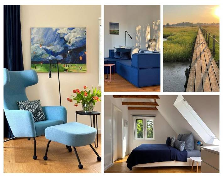 Villa voor 4 personen, with uitzicht and tuin as well as uitzicht op het meer aan de Noordzee