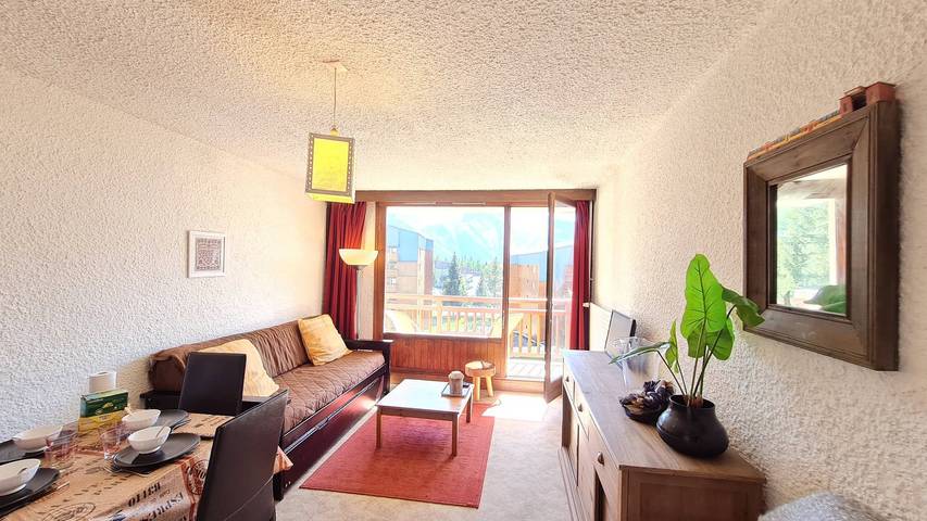 Studio voor 4 personen, met balkon in Les Deux Alpes