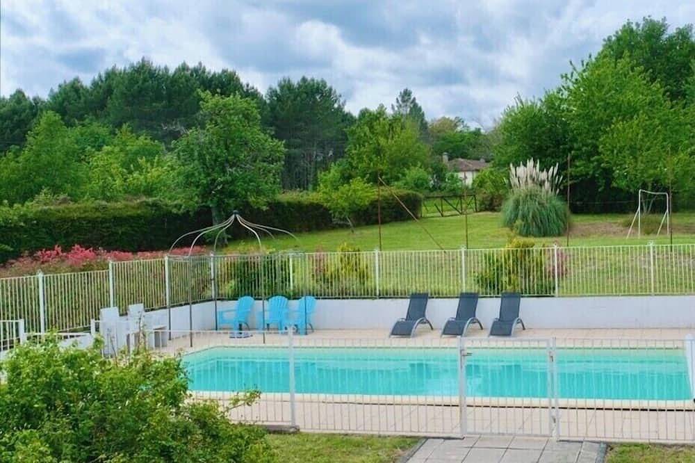 Dordogne, Périgord, Paradis, Maison Longère 200m2, 12 pers, piscine, étang privé in Saint-Jean-d'Estissac, Périgord Pourpre