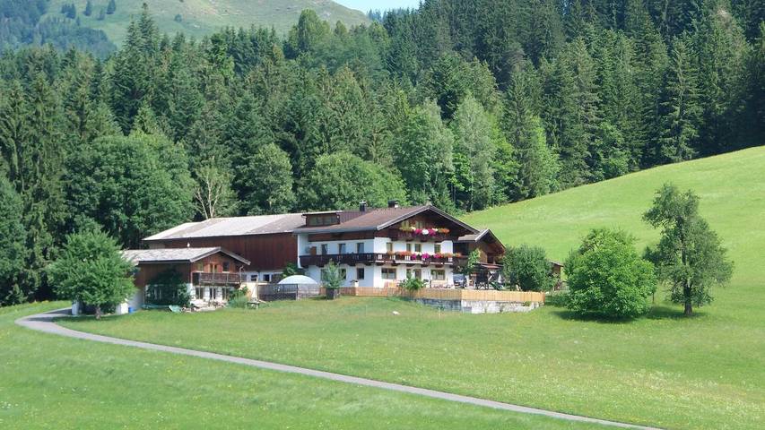 Hütte für 4 Personen, mit Balkon und Garten, mit Haustier in Fieberbrunn