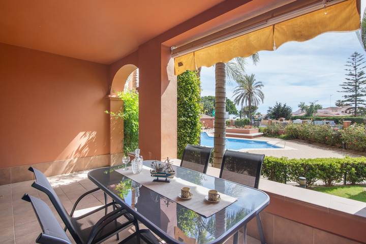 Apartamento de férias para 6 pessoas, com Jardim