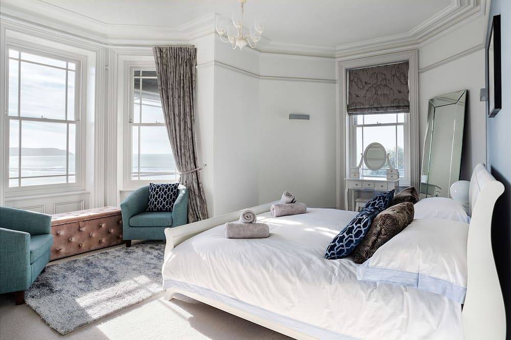 5 * casa de lujo para mascotas en Woolacombe con bañera de hidromasaje y vistas al mar in Woolacombe, Devon