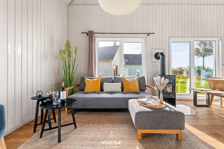 Ferienhaus mit Meerblick für 8 Personen, mit Sauna und Garten