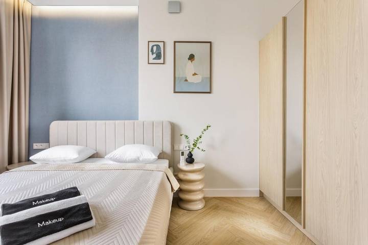 Loft dla 6 osób, z balkon i widok w Warszawa
