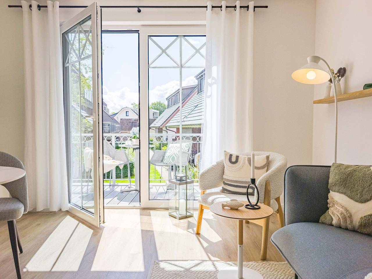 Ganze Ferienwohnung, Küstenkajüte 5 - Küstenkajüte 5 mit Sauna, Balkon und Wlan in Ostseebad Zingst, Zingst