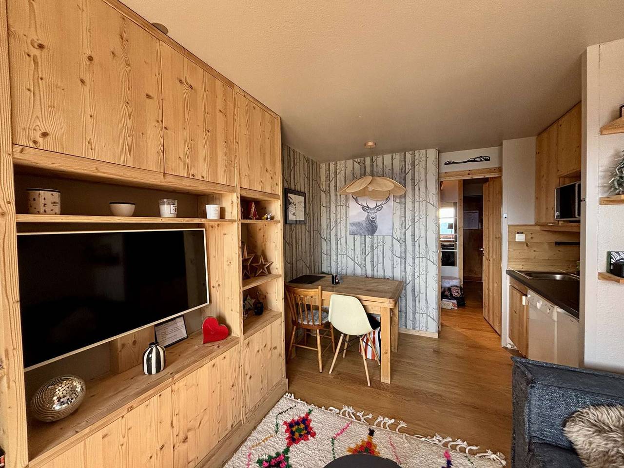 Appartement entier, Studio cosy 2 adultes+2 enfants, Alpe d'Huez, proche pistes et commerces in Huez, Parc national des Écrins