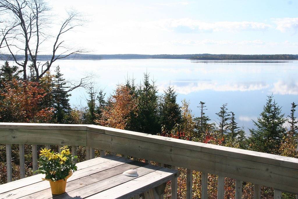 Direkt Am Meer mit phantastischem Panoramablick und Privatstrand + Steg in Walkerville, Richmond County