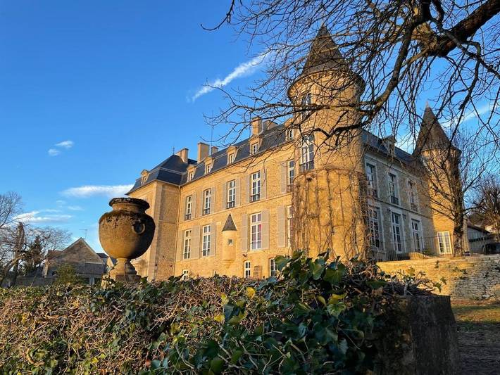 Location de vacances pour 30 personnes, avec piscine ainsi que jardin et vue, animaux acceptés à Tharoiseau