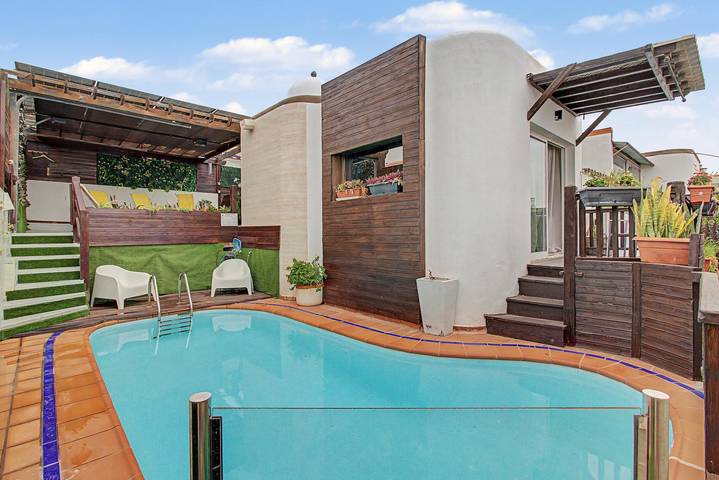 Ferienhaus für 6 Personen, mit Balkon in San Agustin