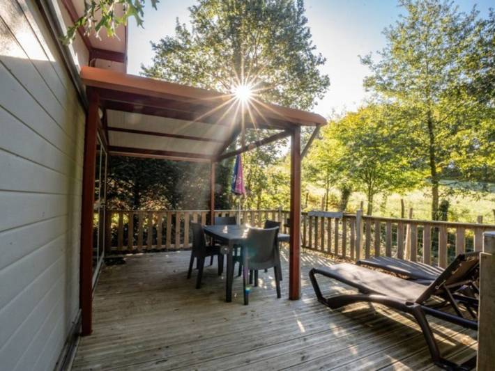 Mobil home pour 5 personnes, avec terrasse et piscine, animaux acceptés - 1