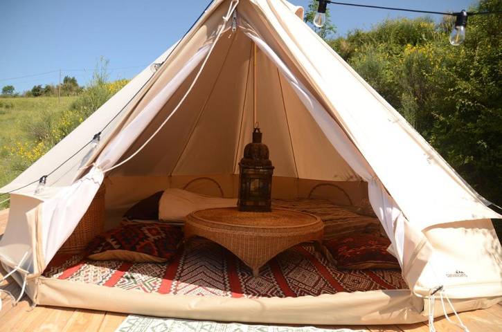Tente pour 2 personnes, avec jardin et vue, animaux acceptés dans la Drôme - 2