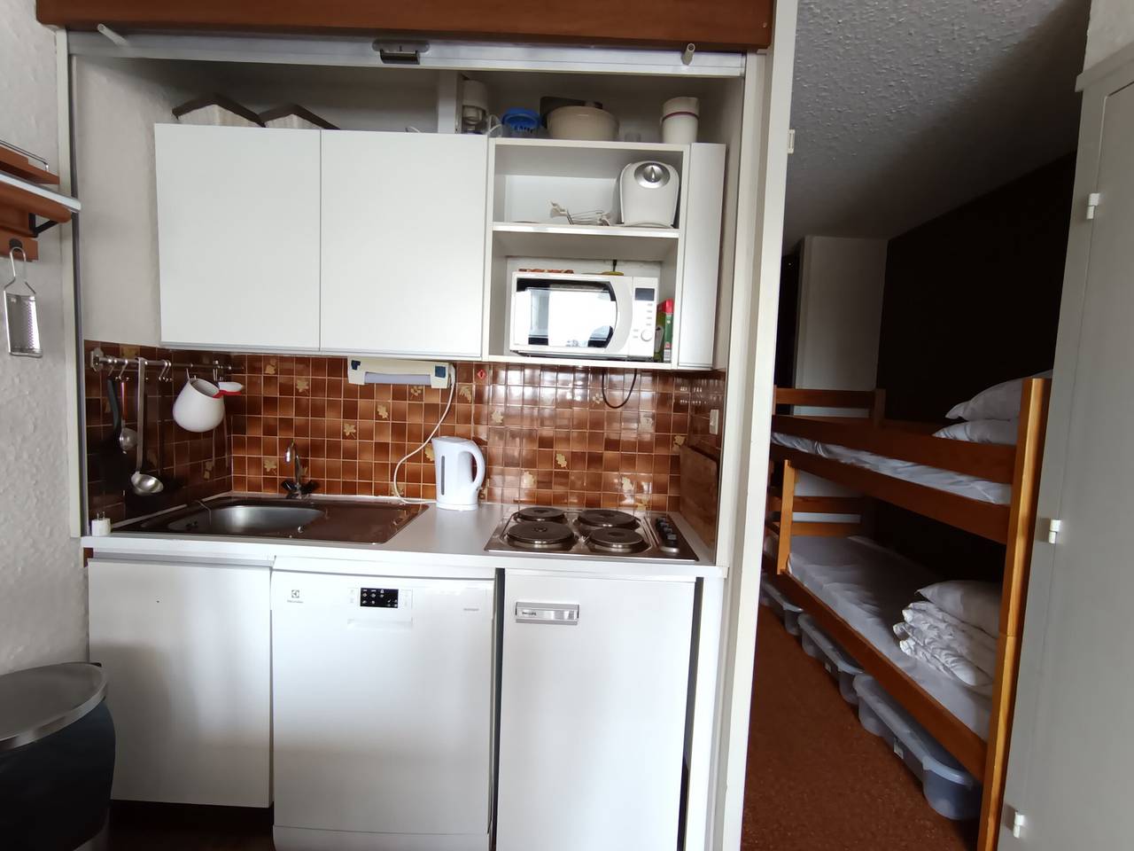 Ganzes Studio, Studio direkt an der Piste 22m², Haustiere erlaubt, mit Parkplatz in Montgenèvre, Briançon und Umgebung